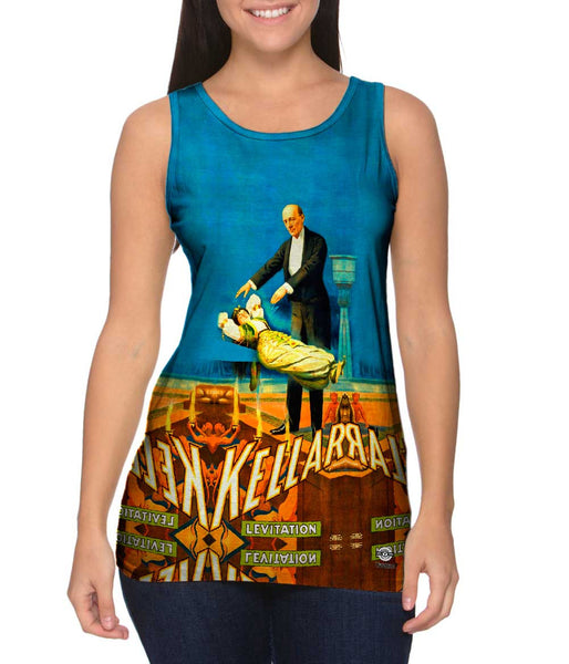 trialsanderrors - "Kellar Levitation 3 Magician Poster" (1900)&nbsp;Womens Tank Top