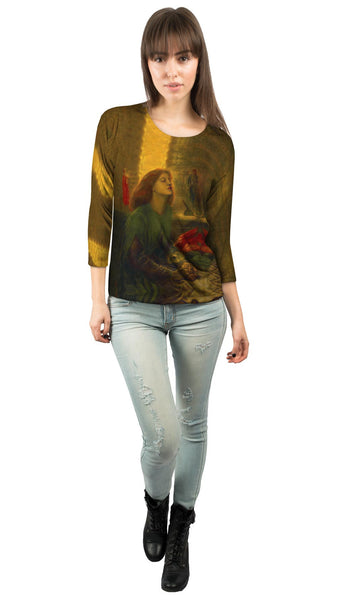Dante Gabriel Rossetti - "Beata Beatrix" (1864) Womens 3/4 Sleeve