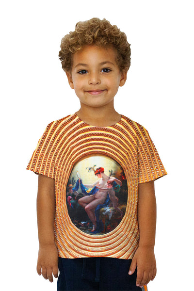 Kids Anne Louis Girodet Trioson - "Mademoiselle Lange as Danae" (1799)&nbsp;Kids T-Shirt