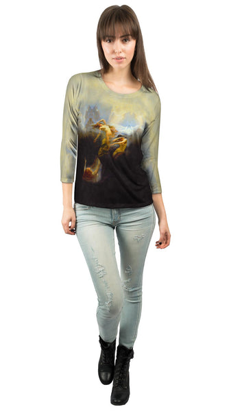 Herbert James Draper - "Clyties of the Mist" (1912) Womens 3/4 Sleeve