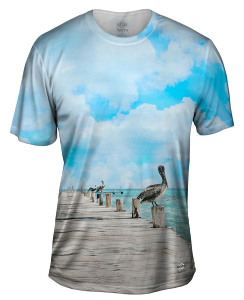 Mario Maruffi - "Bird On Pier" (2014)&nbsp;Mens T-Shirt