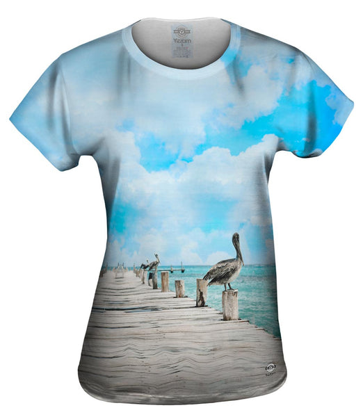 Mario Maruffi - "Bird On Pier" (2014)&nbsp;Womens Top