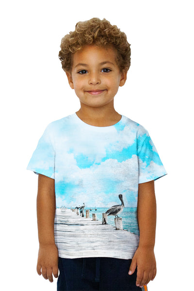 Kids Mario Maruffi - "Bird On Pier" (2014)&nbsp;Kids T-Shirt