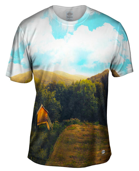 Stephy Pariande Marzian - "Unsplash Forest Morning"&nbsp;Mens T-Shirt