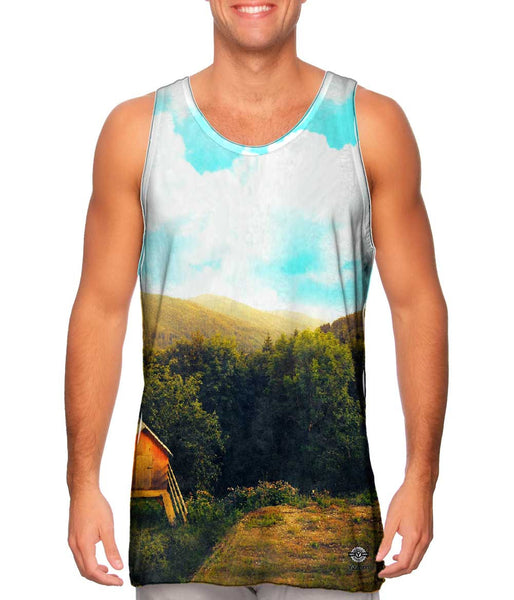 Stephy Pariande Marzian - "Unsplash Forest Morning"&nbsp;Mens Tank Top