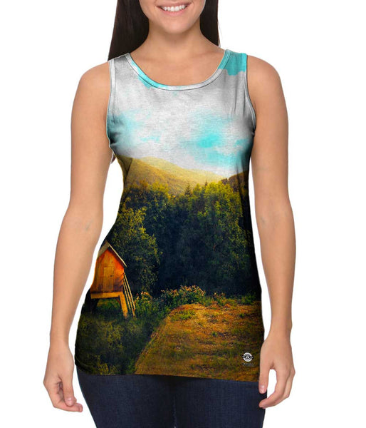Stephy Pariande Marzian - "Unsplash Forest Morning"&nbsp;Womens Tank Top