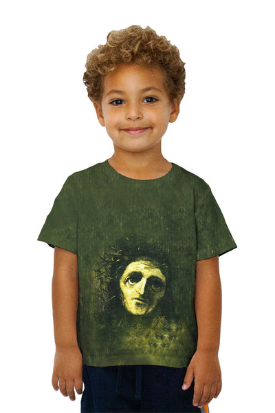 Kids Odilon Redon - "Christ" (1887) Kids T-Shirt