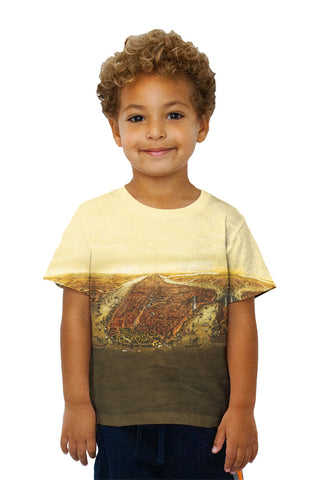 Kids "Bird_#_s Eye Map of Manhattan New York City"