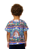 Kids "Bhutanese painted thanka of Milarepa"