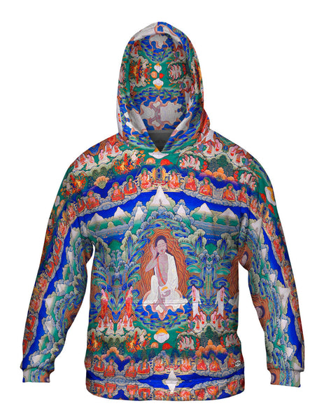 "Bhutanese Painted Thanka of Milarepa" Mens Hoodie Sweater