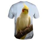 Yellow Cockatiel on a Branch