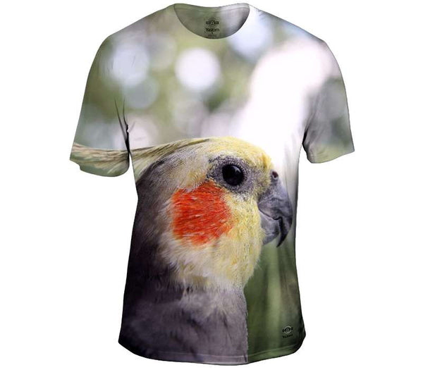 Cockatiel Profile Parrot Mens T-Shirt