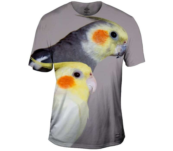 Couple of Cockatiels Mens T-Shirt