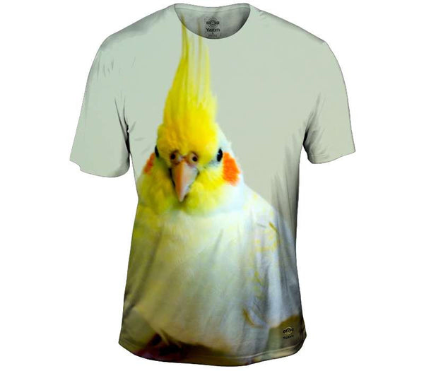 Little Yellow Cockatiel Mens T-Shirt