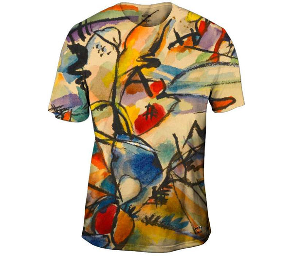 Untitled 1916 - Sparkling Yellow and Blue  - Kandinsky Mens T-Shirt