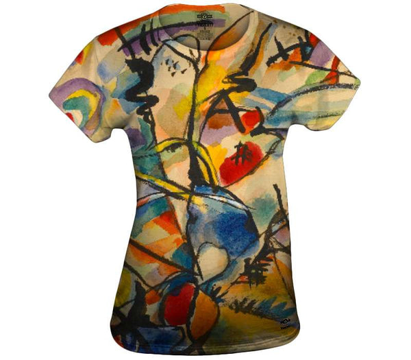 Untitled 1916 - Sparkling Yellow and Blue  - Kandinsky Womens Top