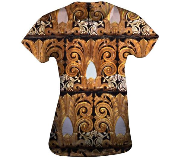 Metalwork In Gold And Silver Womens Top