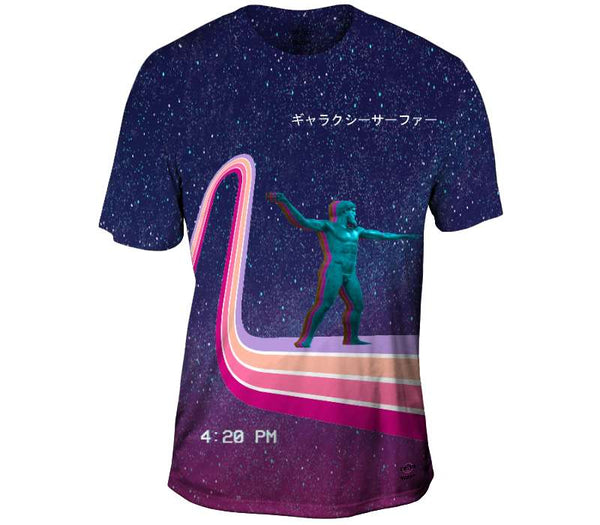 Intergalactic Galaxy Surfer Mens T-Shirt