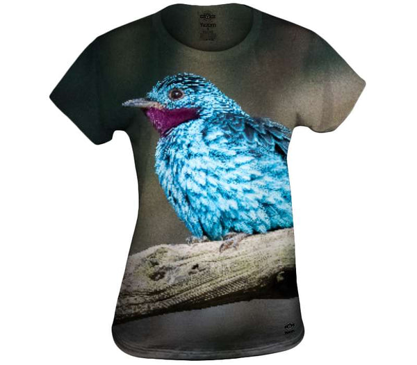 Beautiful Blue Birdy Womens Top