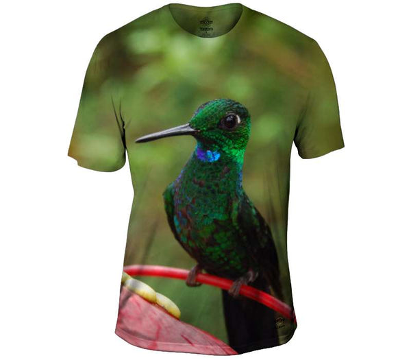 Blue Green Bird Mens T-Shirt