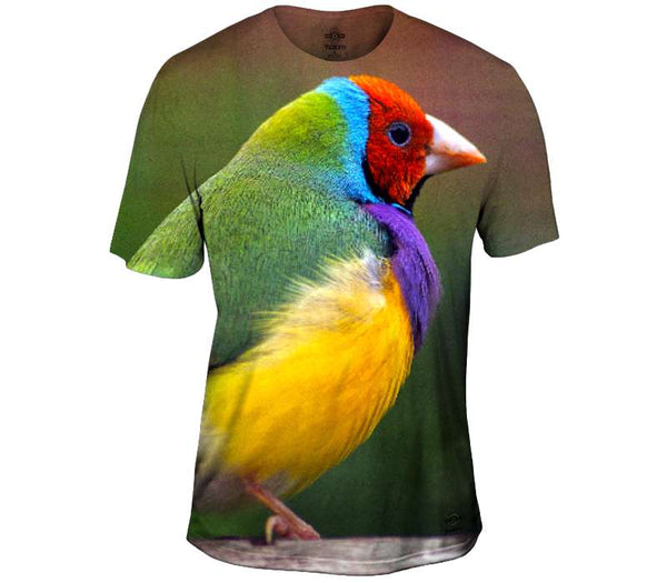 Lady Gouldian Finch Mens T-Shirt