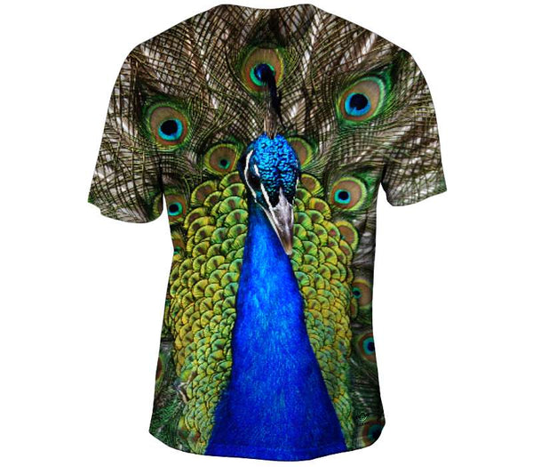 Peacock Showing Off Mens T-Shirt