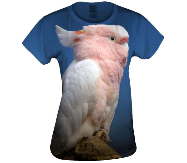 Perched Pink Parrot Womens Top