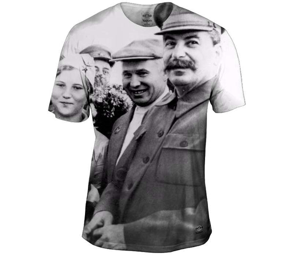 Stalin With The People Mens T-Shirt