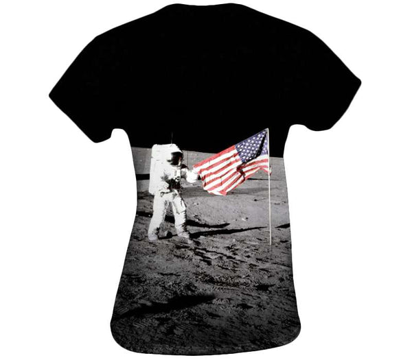 Planting the flag on the moon Womens Top