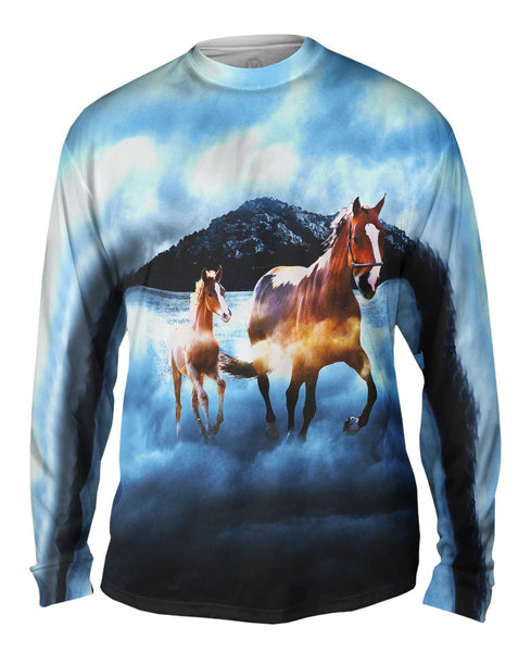 Horse Clouds&nbsp;Mens Long Sleeve
