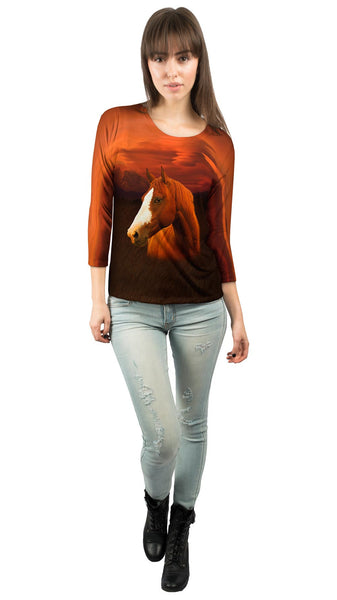Painted Horse&nbsp;Womens 3/4 Sleeve