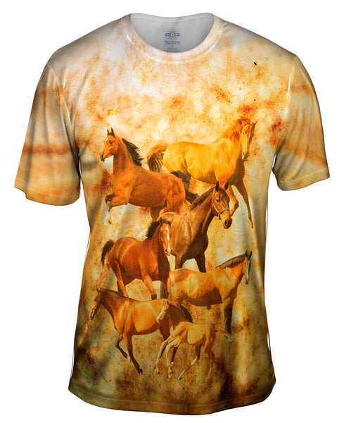 Horse Family Mens T-Shirt