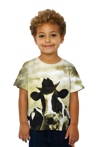 Kids Cowboy Cow Kids T-Shirt