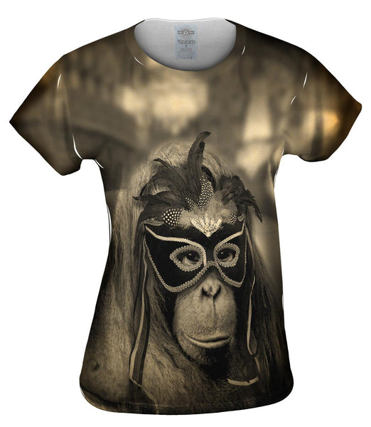 Orangutan Mask Womens Top
