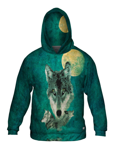 Tri Wolf Mens Hoodie Sweater