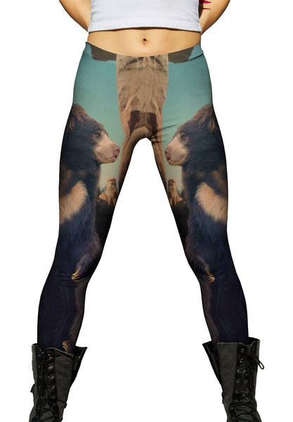 Paris Sun Bear&nbsp;Womens Leggings