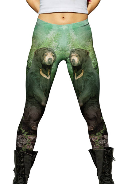 Trees Sun Bear&nbsp;Womens Leggings
