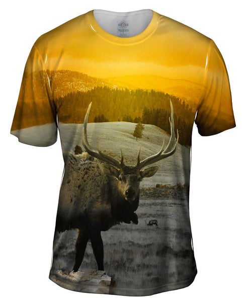 Yellow Elk Mens T-Shirt