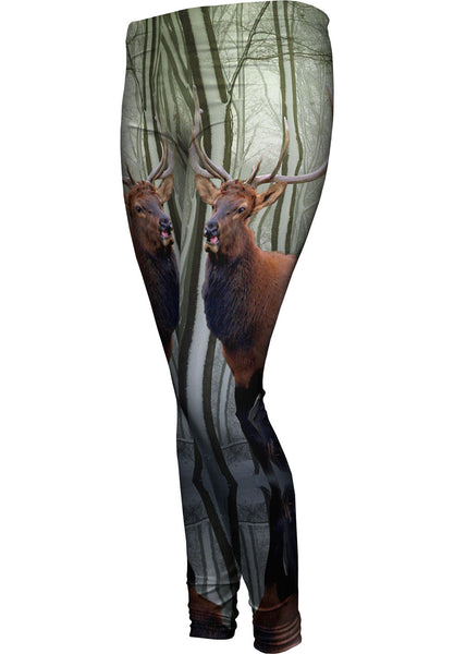 Snow Tree Elk&nbsp;Womens Leggings