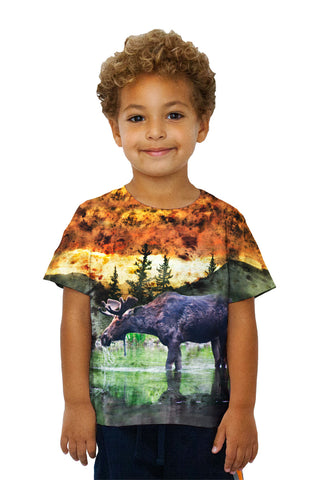 Kids Lake Moose