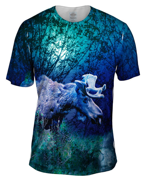 Night Moose Mens T-Shirt