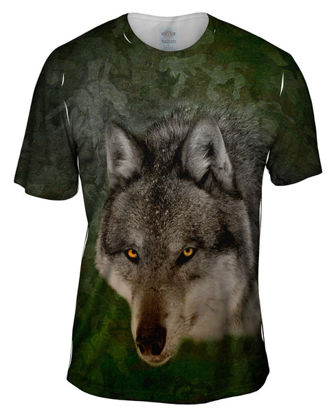 Camo Lobo Mens T-Shirt