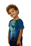 Kids Camo Moon Wolf