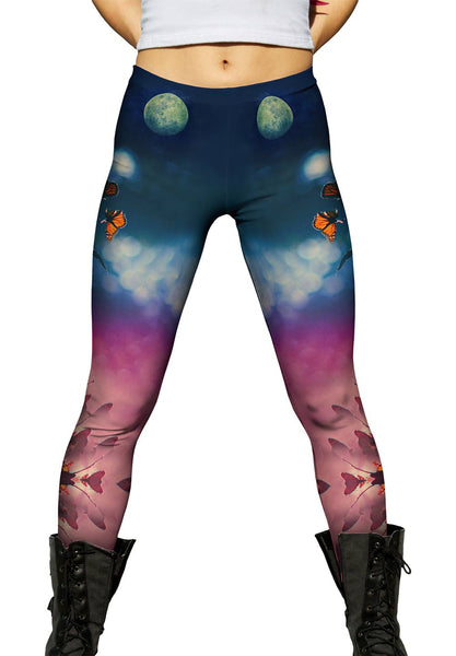 Moon Butterflies&nbsp;Womens Leggings