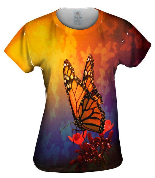 Rainbow Butterfly Womens Top