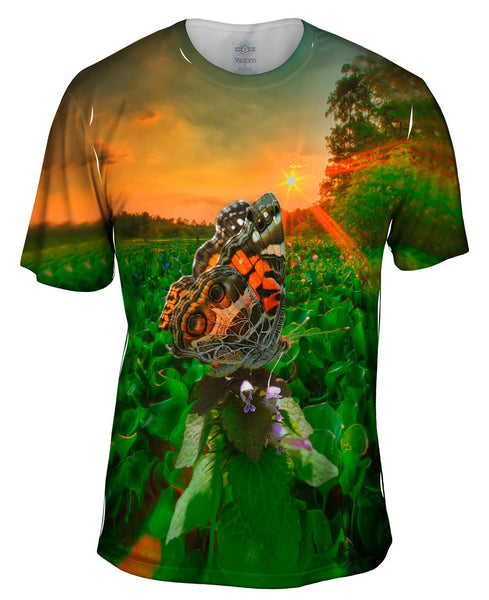 Farm Butterfly Mens T-Shirt