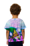 Kids Bright Pink Flower Butterfly