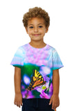 Kids Bright Pink Flower Butterfly