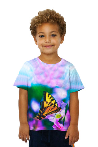 Kids Bright Pink Flower Butterfly