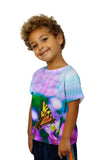 Kids Bright Pink Flower Butterfly